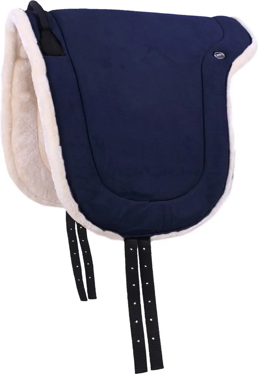 QHP Bareback Pad Navy - 17.5 inch