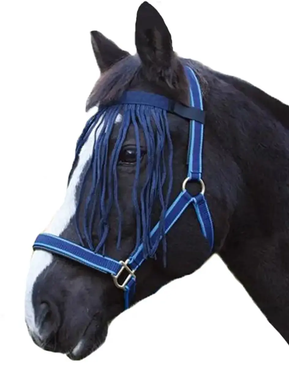 QHP Vliegenfrontriem Xtra Full - Blauw