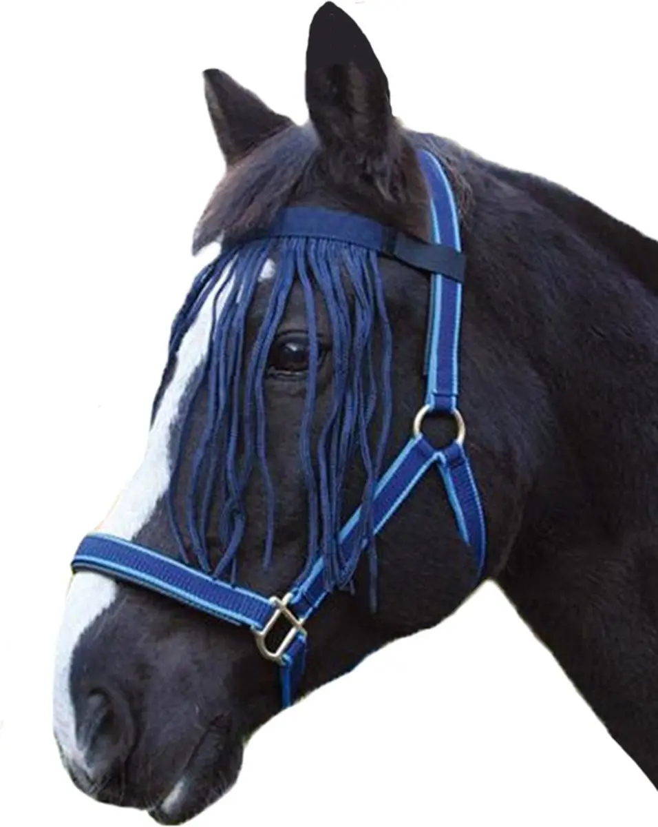 QHP Vliegenfrontriem Xtra Full - Blauw