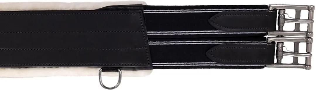 QHP Buikflapsingel met Afneembaar Bont - Zwart - afbeelding 5 van 6