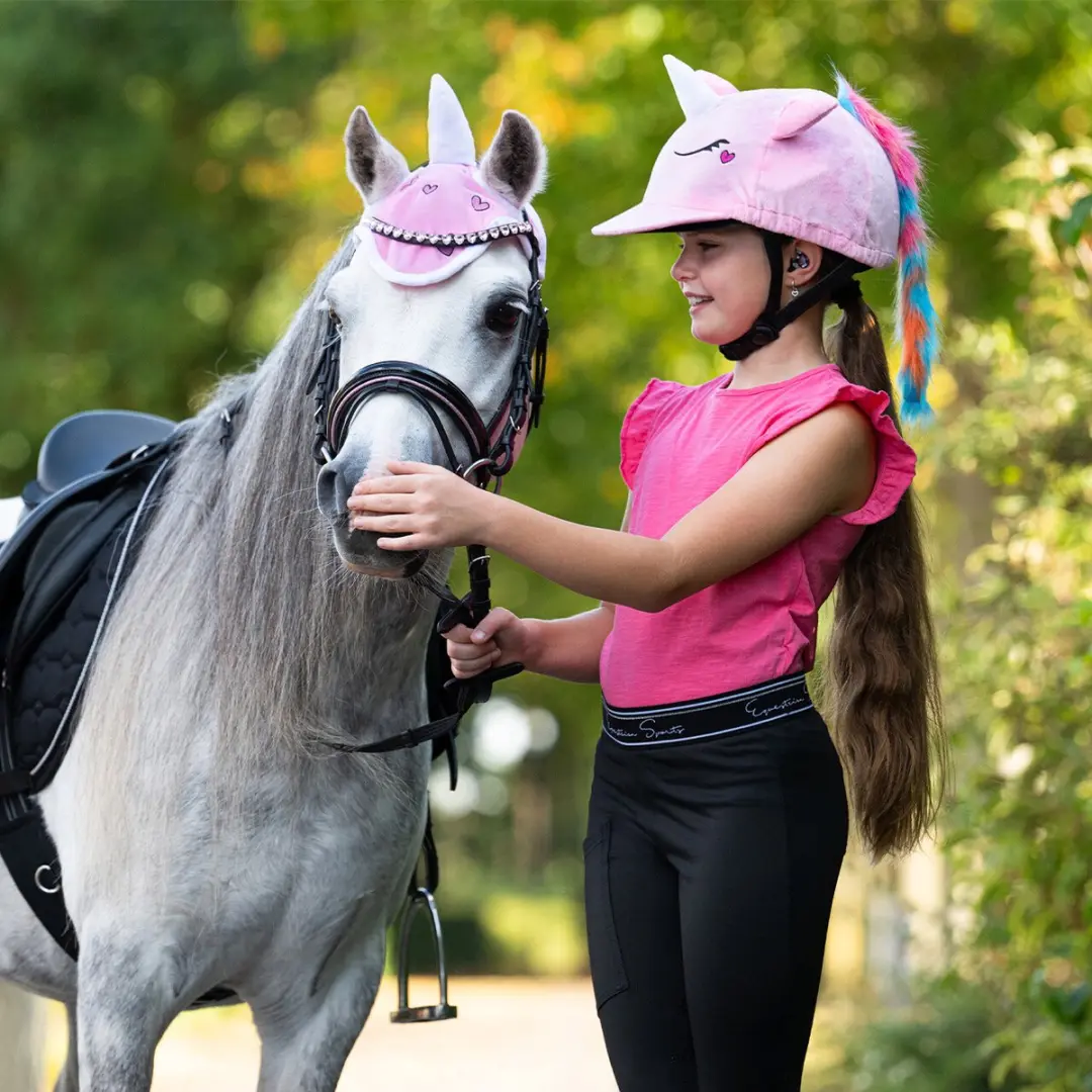 QHP Oornetje Unicorn - Pony Roze - afbeelding 2 van 6