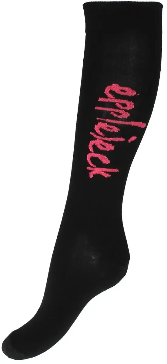 Epplejeck Sokken Neon Zwart-Roze - 2 Stuks