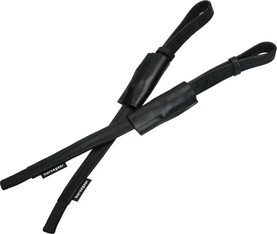 Horsegear HG Dressage Beugelriemen - Zwart - afbeelding 6 van 6