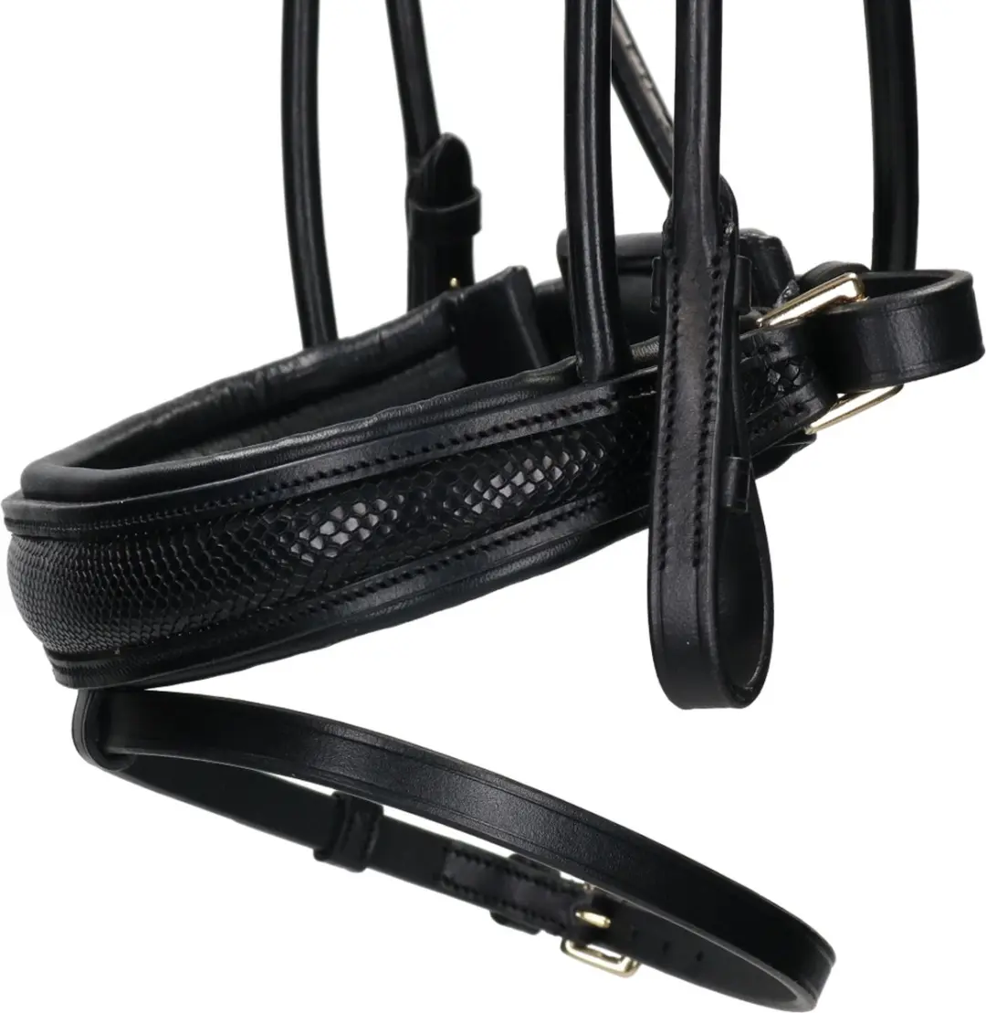 Horsegear HGSnake Hoofdstel - Full - Zwart