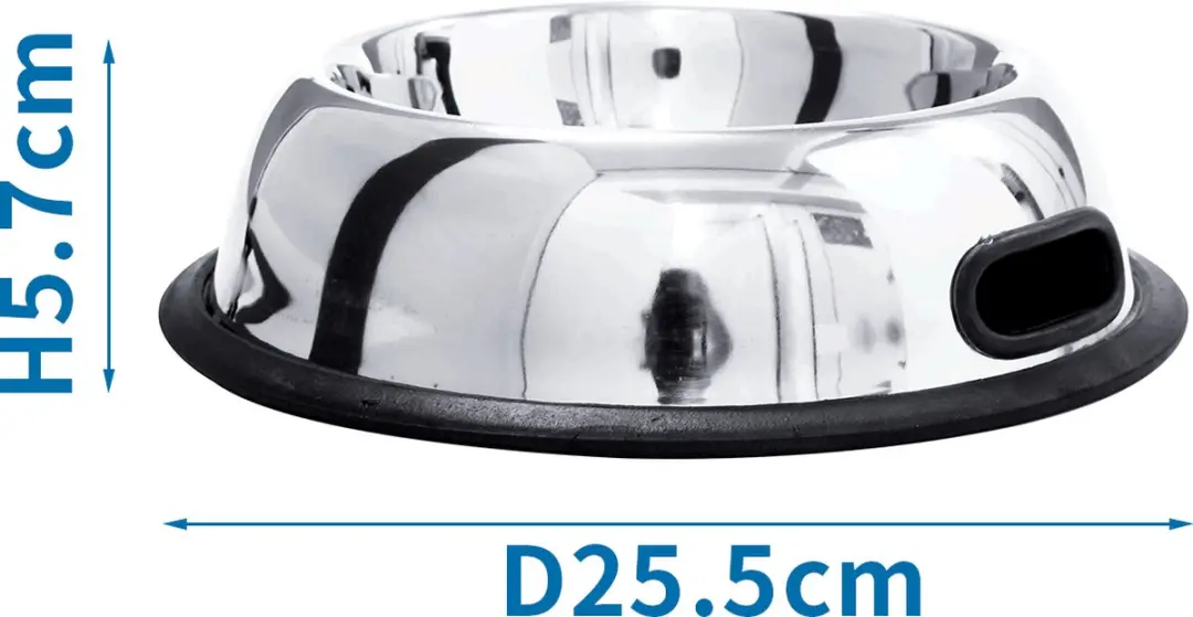 Nobleza Hondenvoerbak RVS Maat M - Anti-slip
