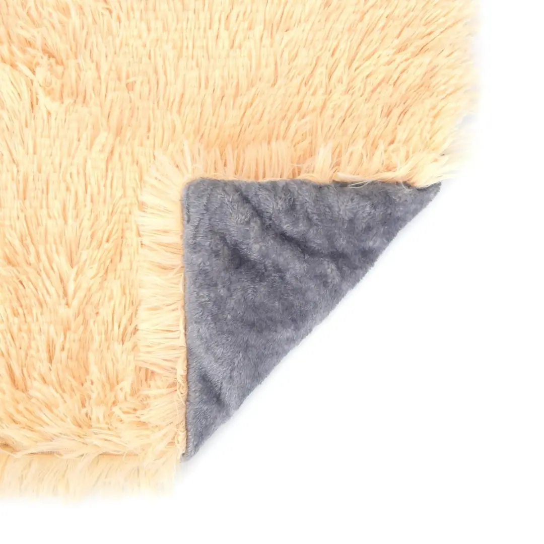 Nobleza Fluffy Hondenmat Kattenmat 85x70cm - Crème/Grijs