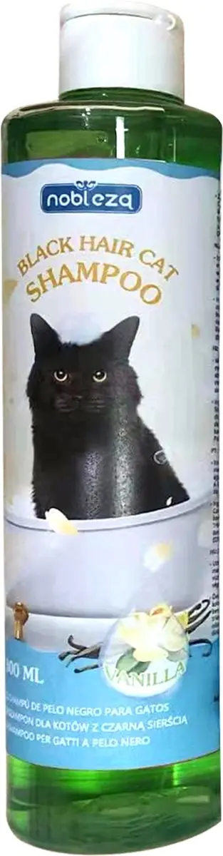 Nobleza Kattenshampoo Zwarte Vacht 300ml - Aloë Vera & Vanille