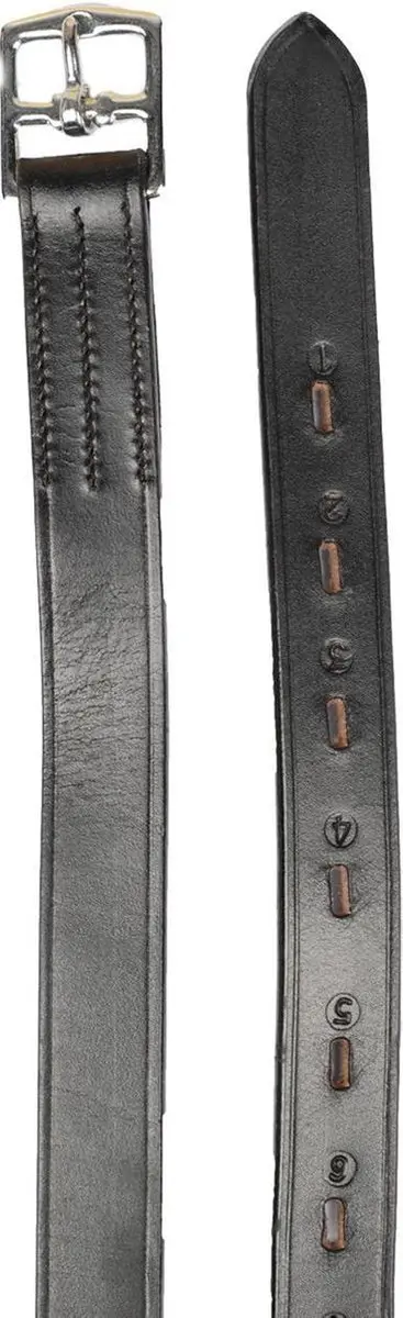 Pagony Beugelriemen Pony - Zwart Leer