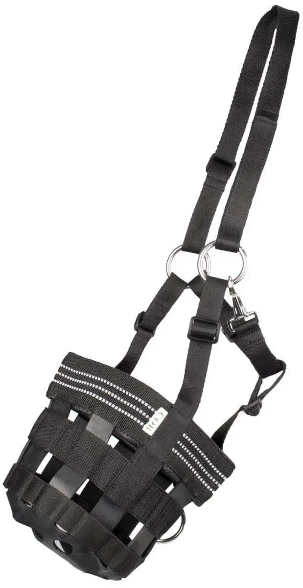 Pagony Reflective Graasmasker Cob - Zwart