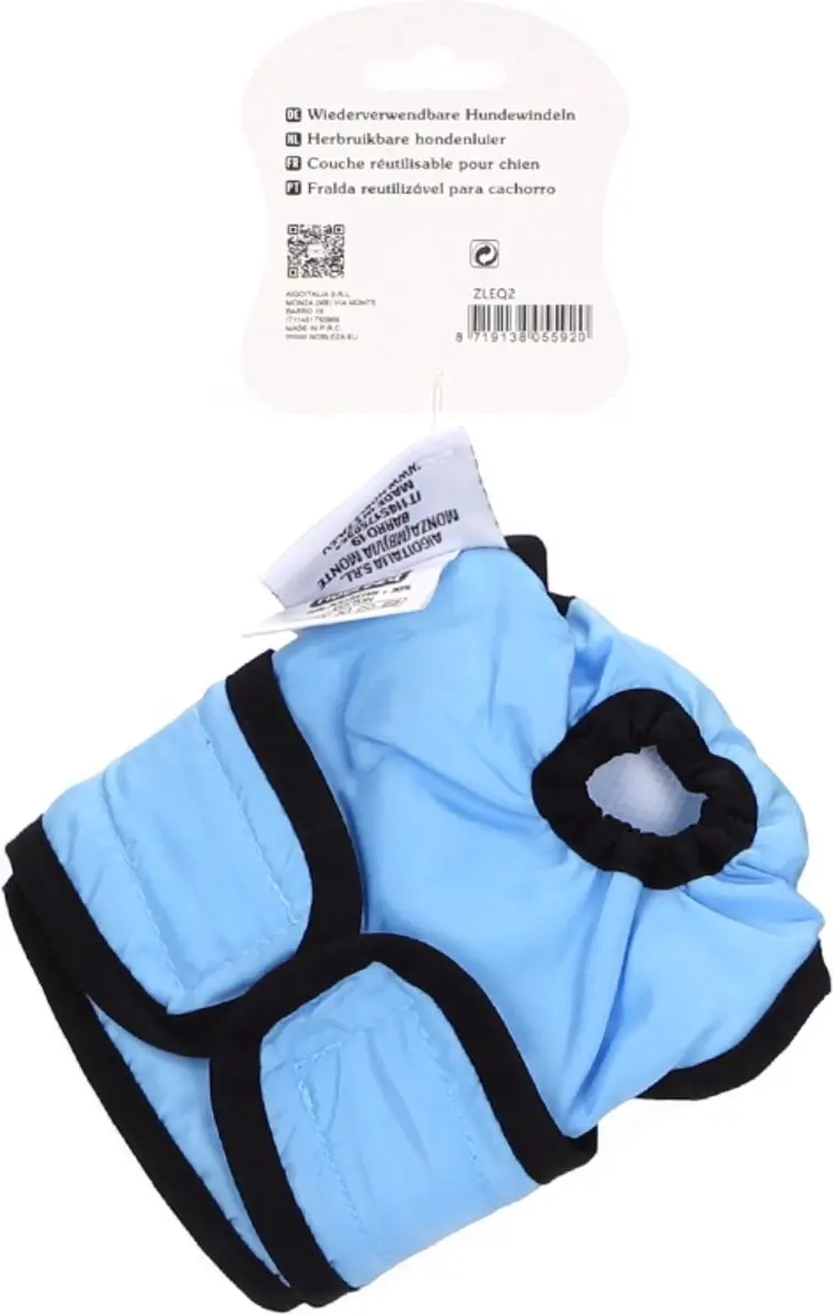 Nobleza Hondenbroekje Maat L - Blauw
