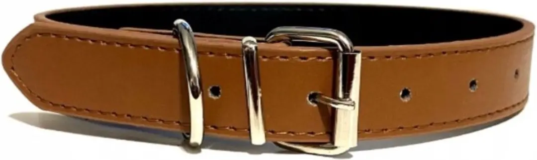 Nobleza Hondenhalsband Bruin - Maat S 25-32cm