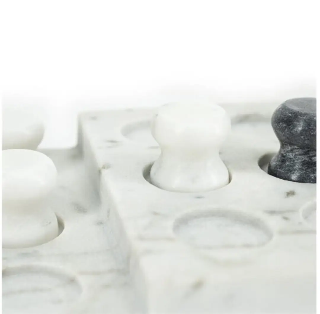 BY-Boo Tic Tac Toe Bordspel - Zwart/Wit