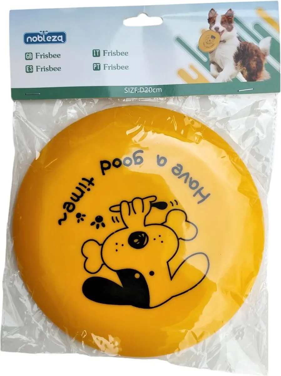 Nobleza Hondenfrisbee - Geel