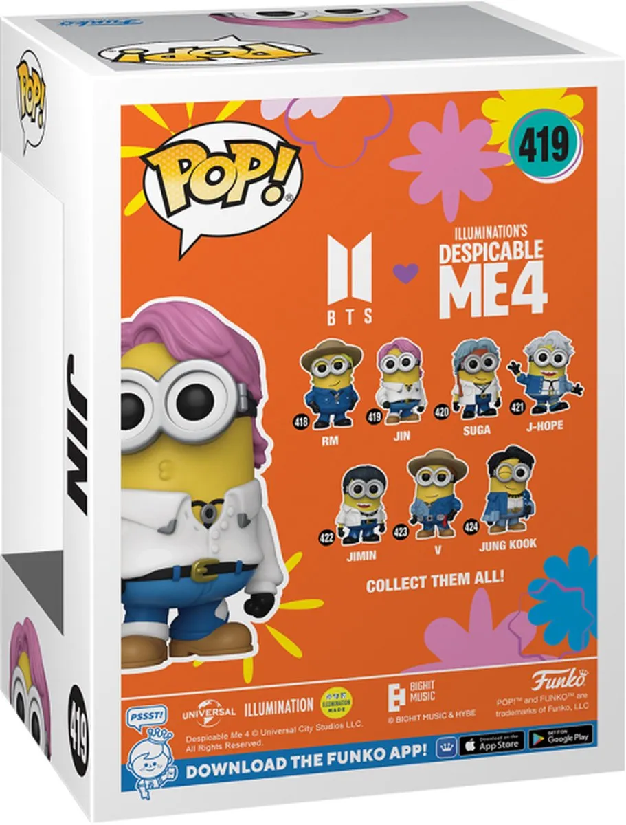 Funko Pop! Minion Jin BTS 419 Vinylfiguur - 85965 - Meerkleurig