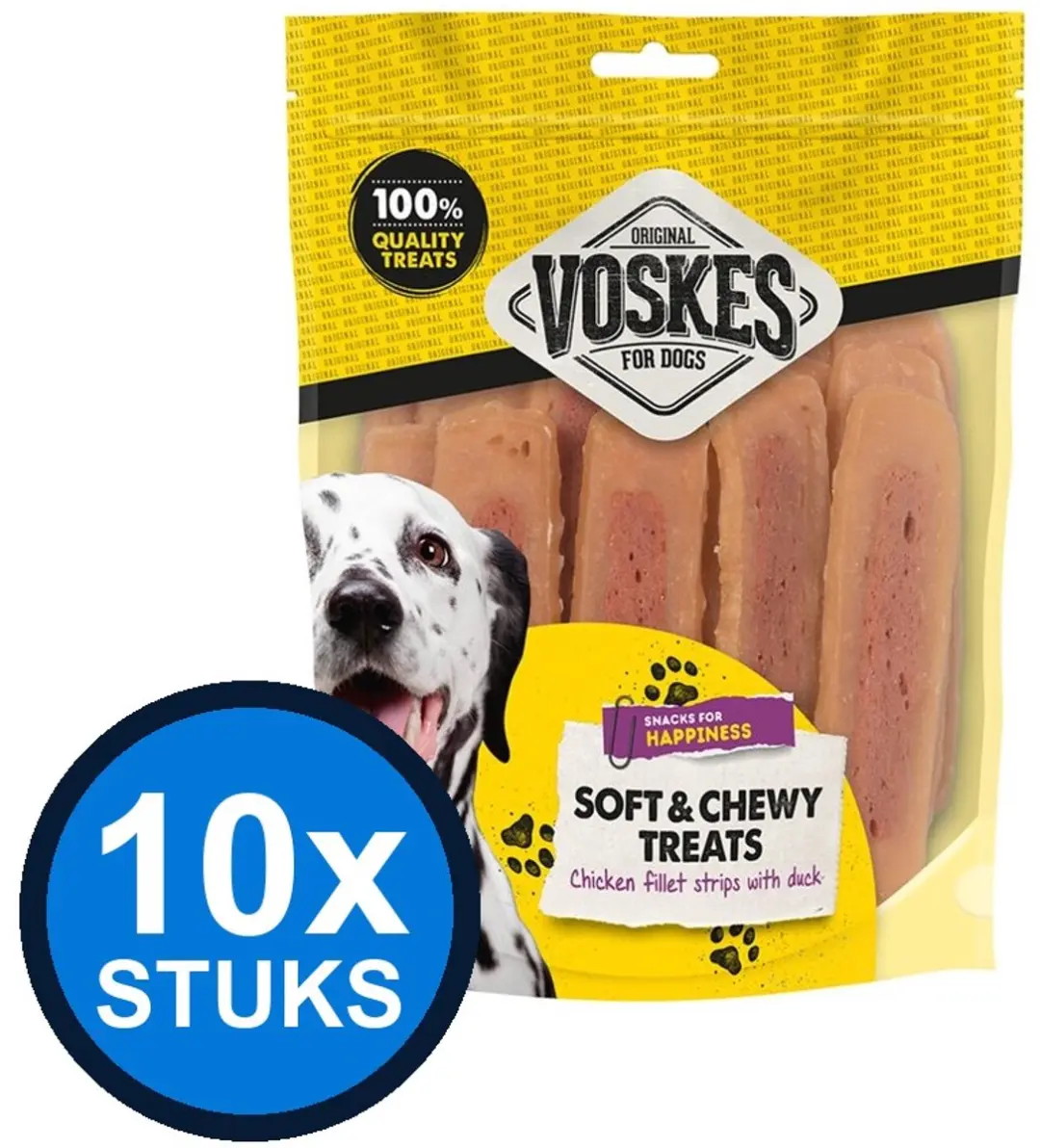 10x Voskes Kipfilet Strips met Eend