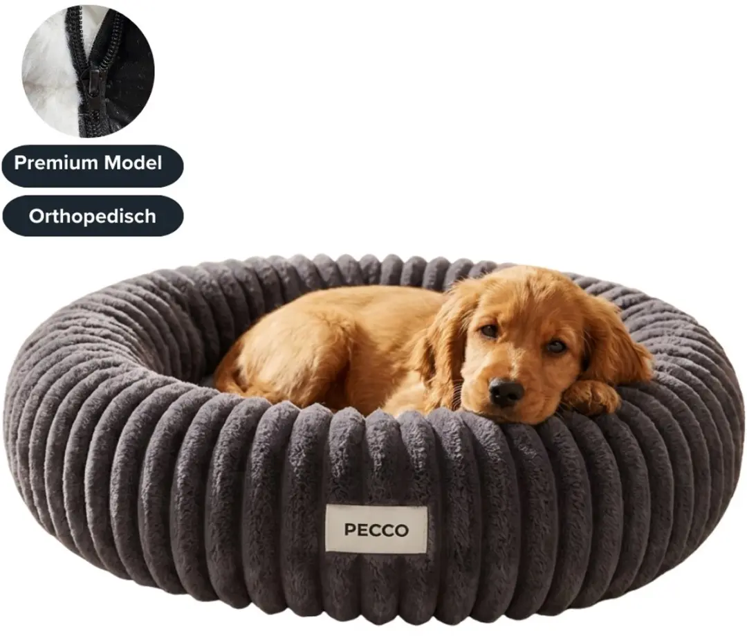 Pecco Luxe Orthopedisch Hondenbed Rond 70cm