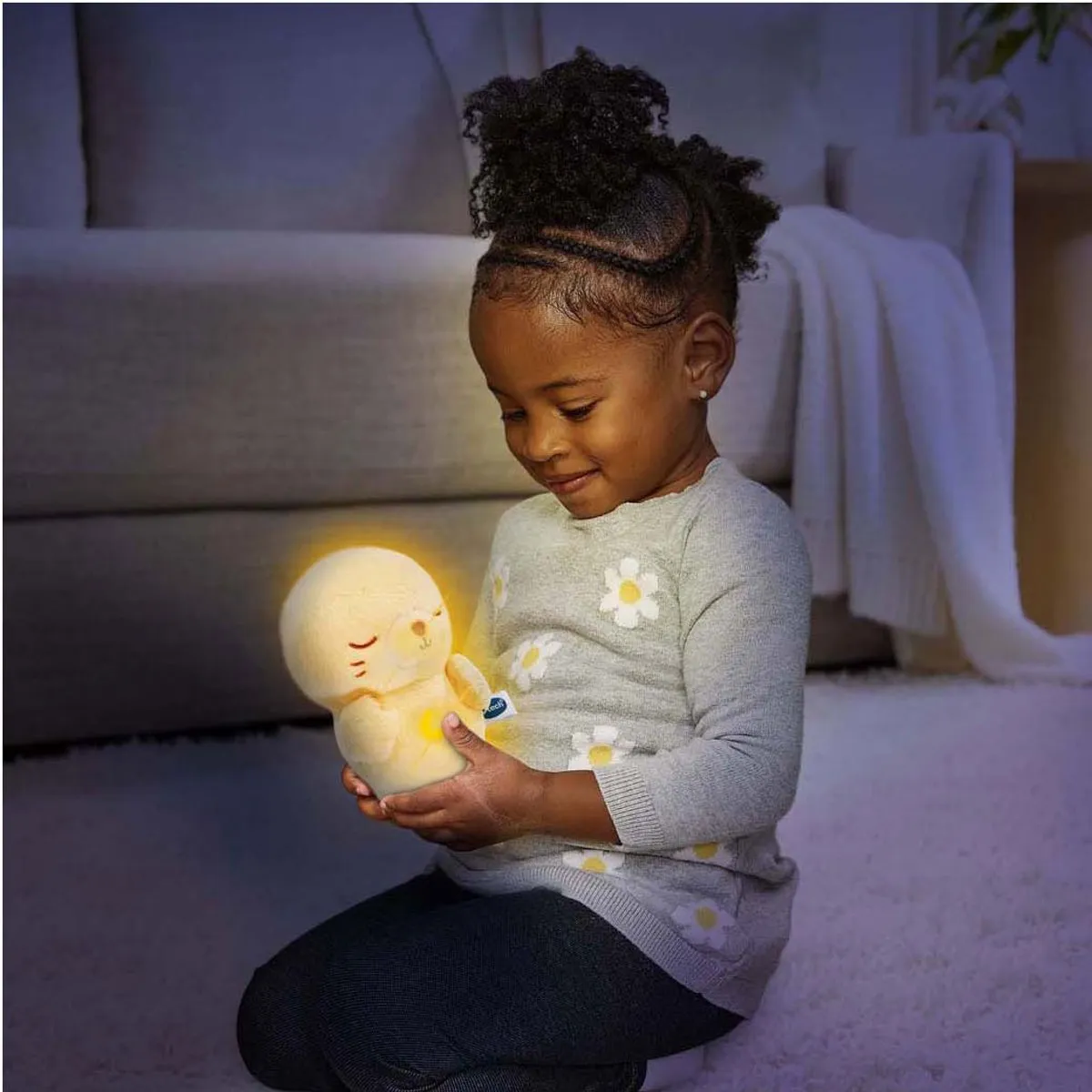 VTech LumiZen Knuffel Zeehond Nachtlampje - Beige