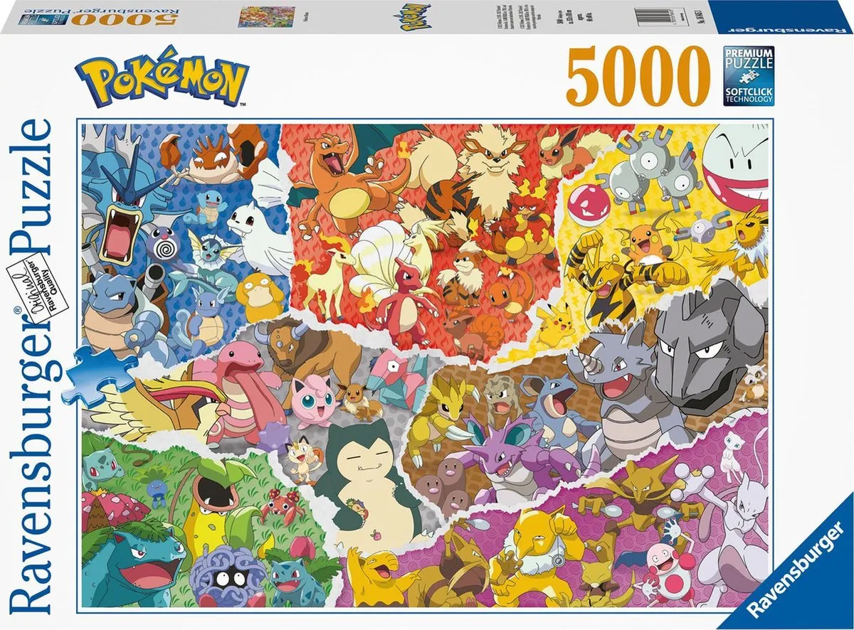 Ravensburger Pokémon Legpuzzel 5000 Stuks - Multicolor