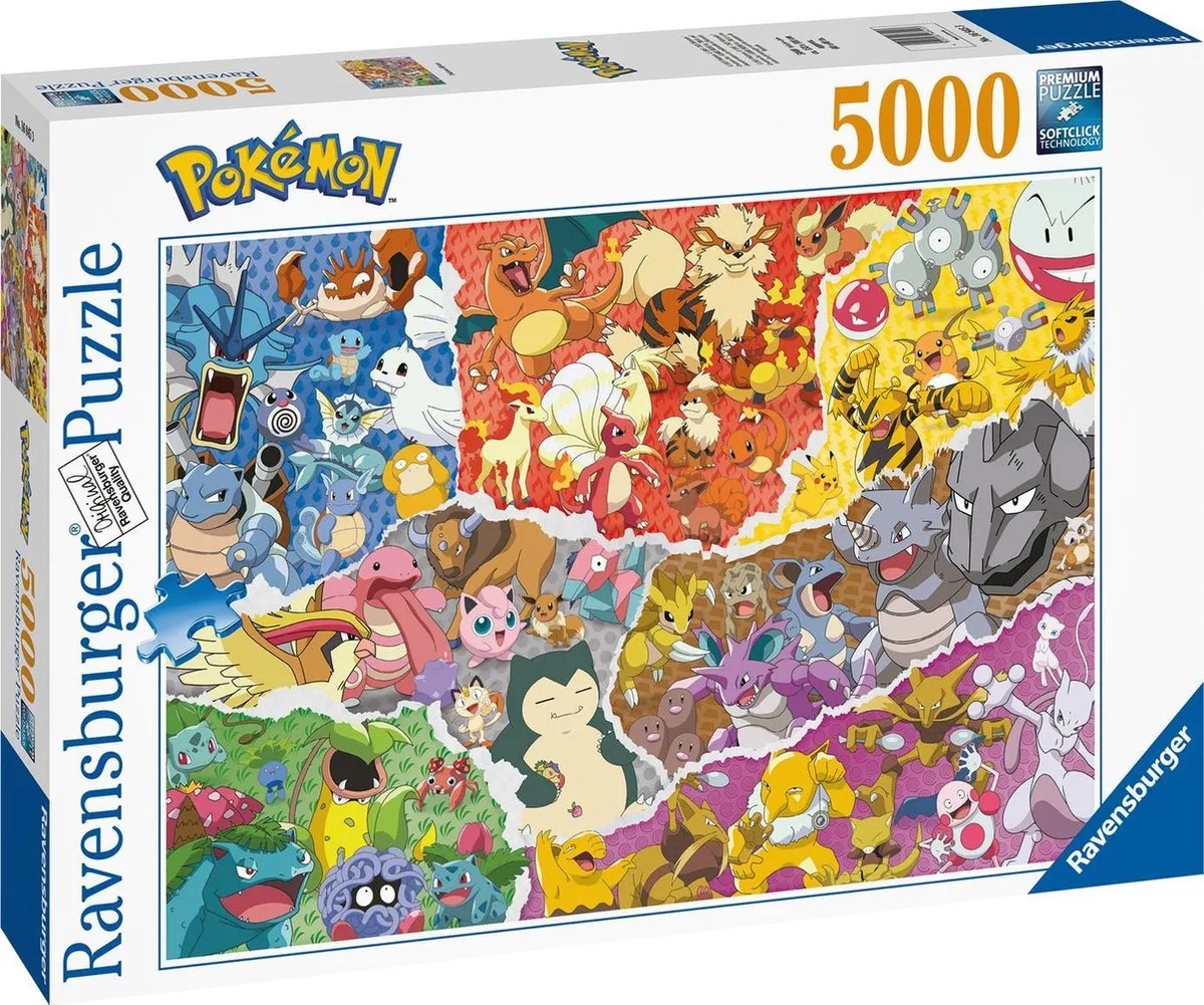 Ravensburger Pokémon Legpuzzel 5000 Stuks - Multicolor