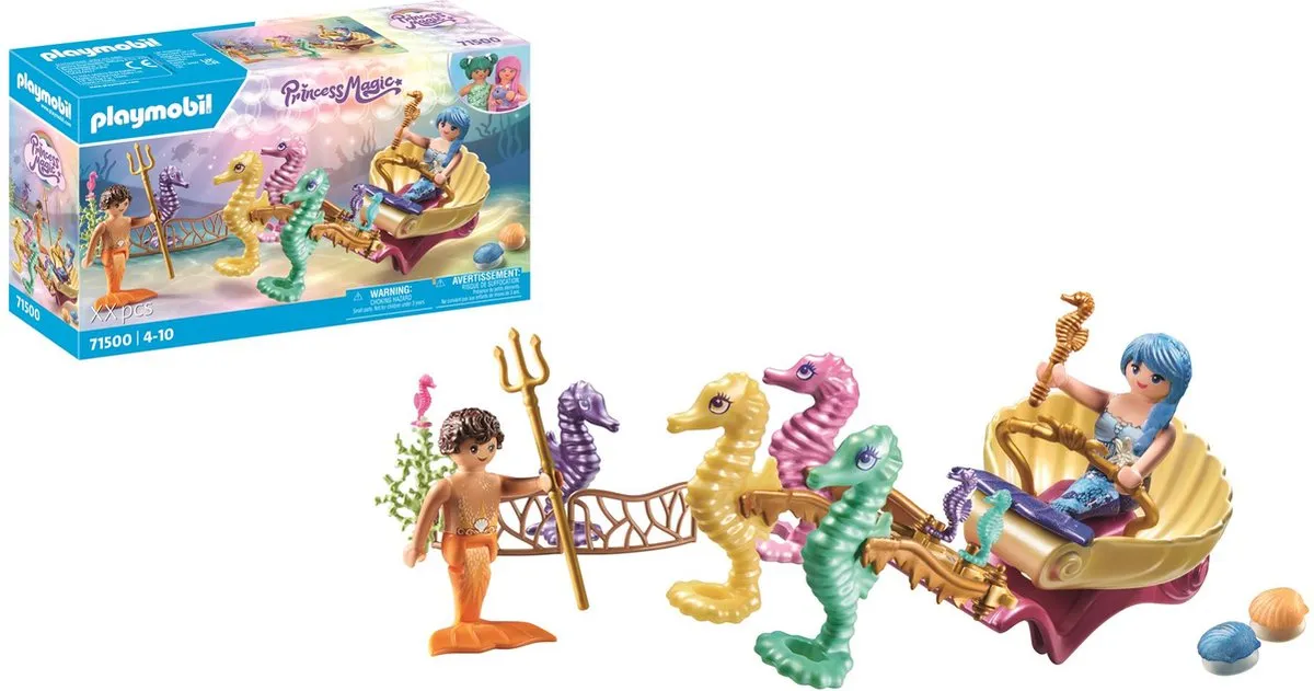 Playmobil Princess Magic Zeemeermin Zeepaardkoets 71500 - Multicolor