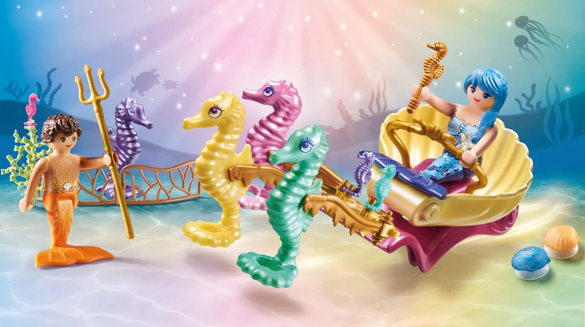 Playmobil Princess Magic Zeemeermin Zeepaardkoets 71500 - Multicolor