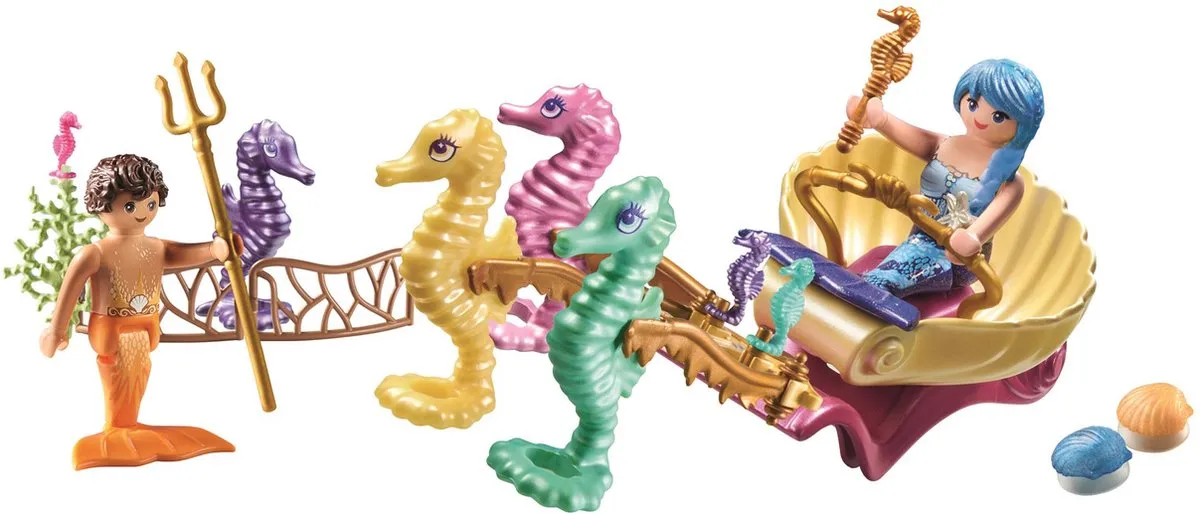 Playmobil Princess Magic Zeemeermin Zeepaardkoets 71500 - Multicolor