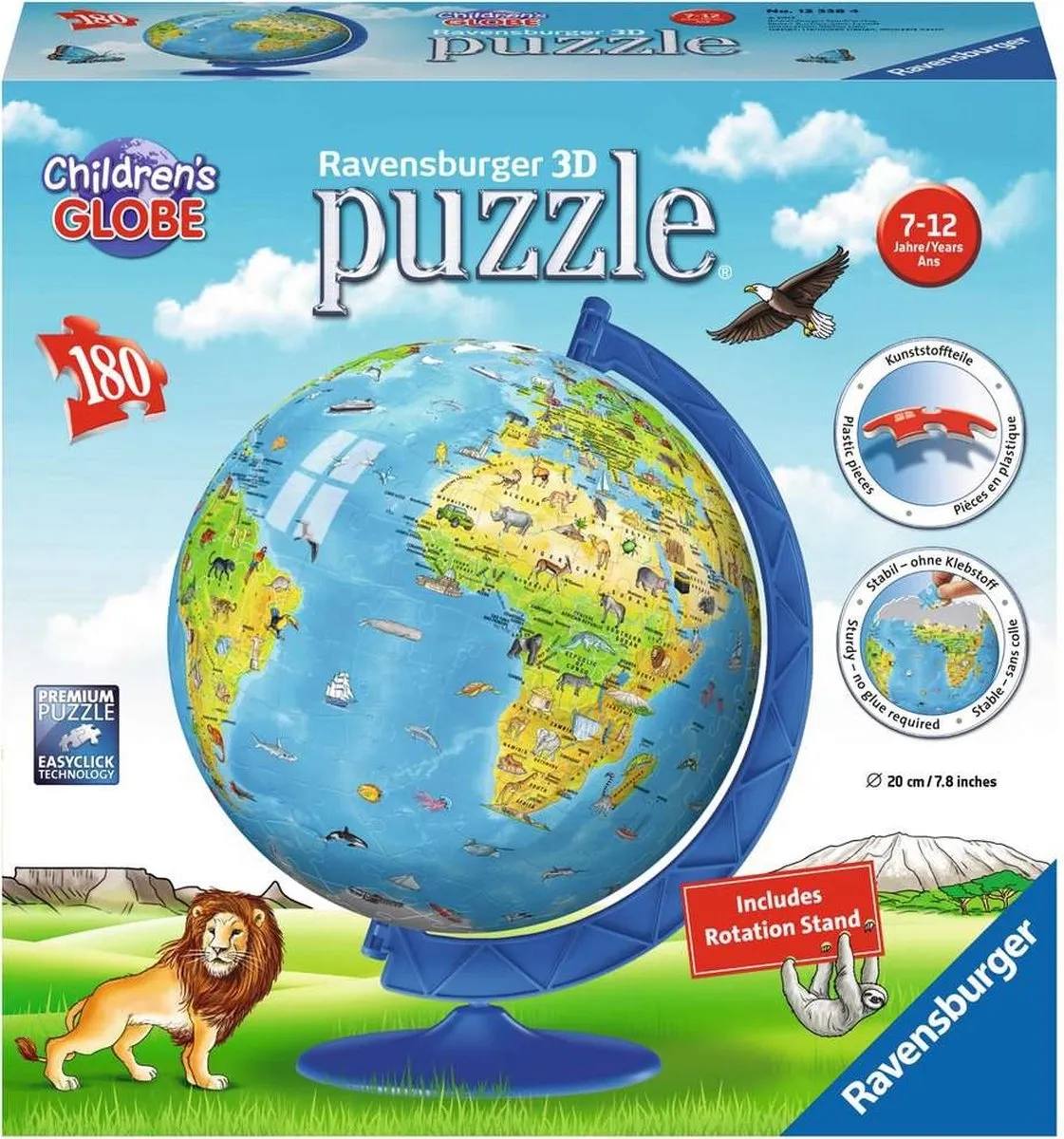Ravensburger XXL Kinder Globe 3D Puzzel 180 Stuks