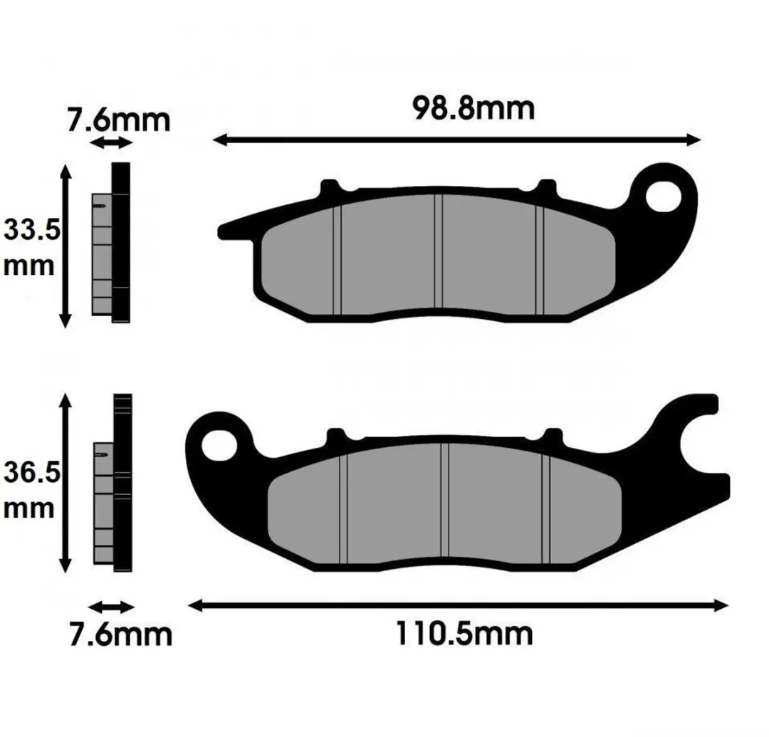 Plaquette de frein Polini pour Scooter 540 26820 Neuf