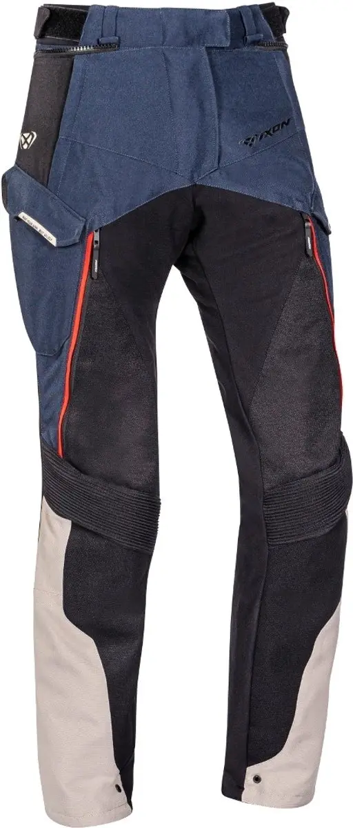 Ixon Eddas PT L Grege Marineblauw Zwart Dames Textiele Motorbroek