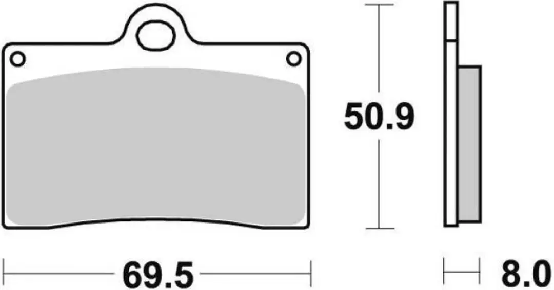 SBS-remblok voor Ducati 400 Supersport 1993-1997 566HF nieuw