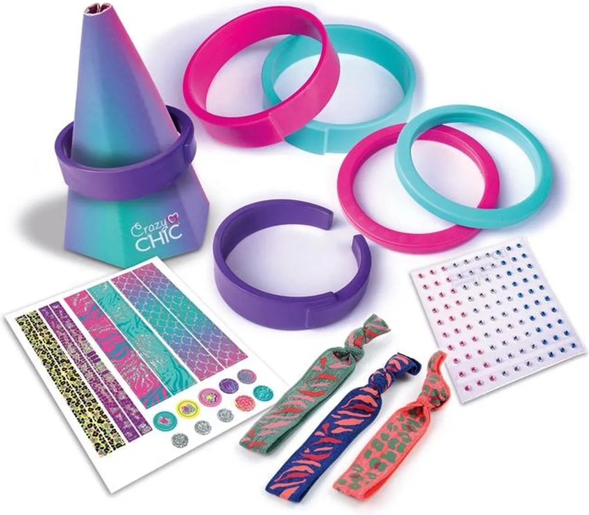 Clementoni Armbanden Maken Crazy Chic - 8 Stuks Multicolor - afbeelding 6 van 6