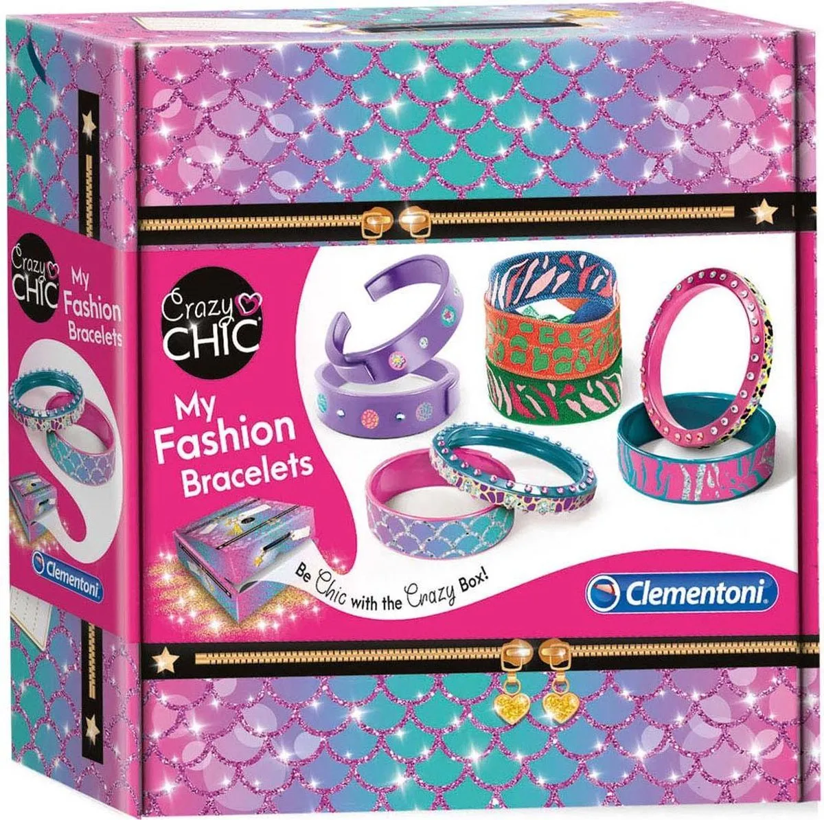 Clementoni Armbanden Maken Crazy Chic - 8 Stuks Multicolor - afbeelding 2 van 6