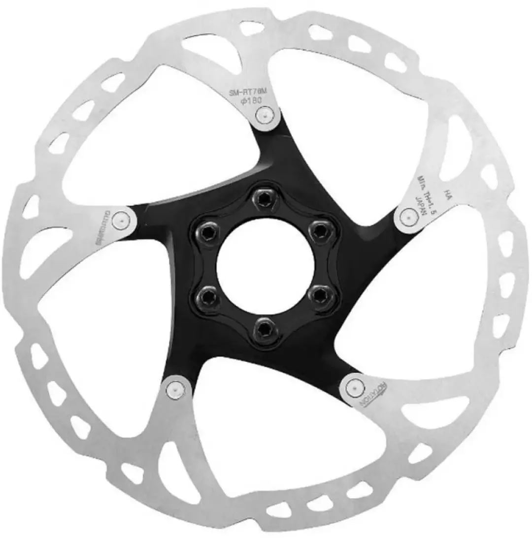 Shimano SM-RT76 Remschijf 203mm - 6-bouts - Zwart/Zilver - afbeelding 5 van 5