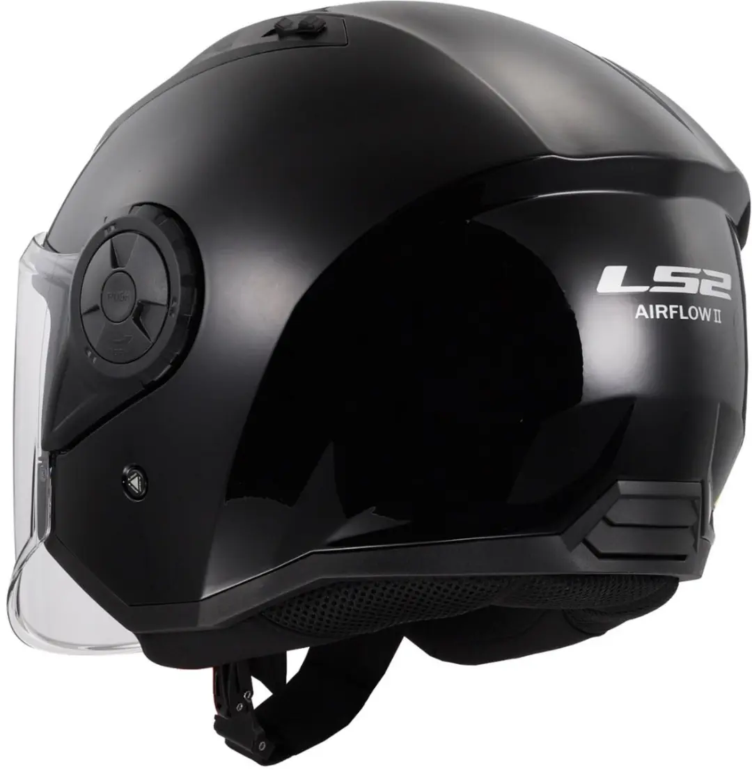 LS2 OF616 Airflow II Jethelm - S - Glanzend Zwart