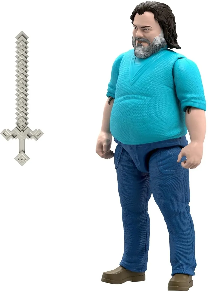 Mattel Minecraft Movie Steve Actiefiguur 30cm - Multi