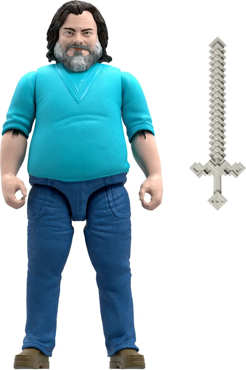 Mattel Minecraft Movie Steve Actiefiguur 30cm - Multi