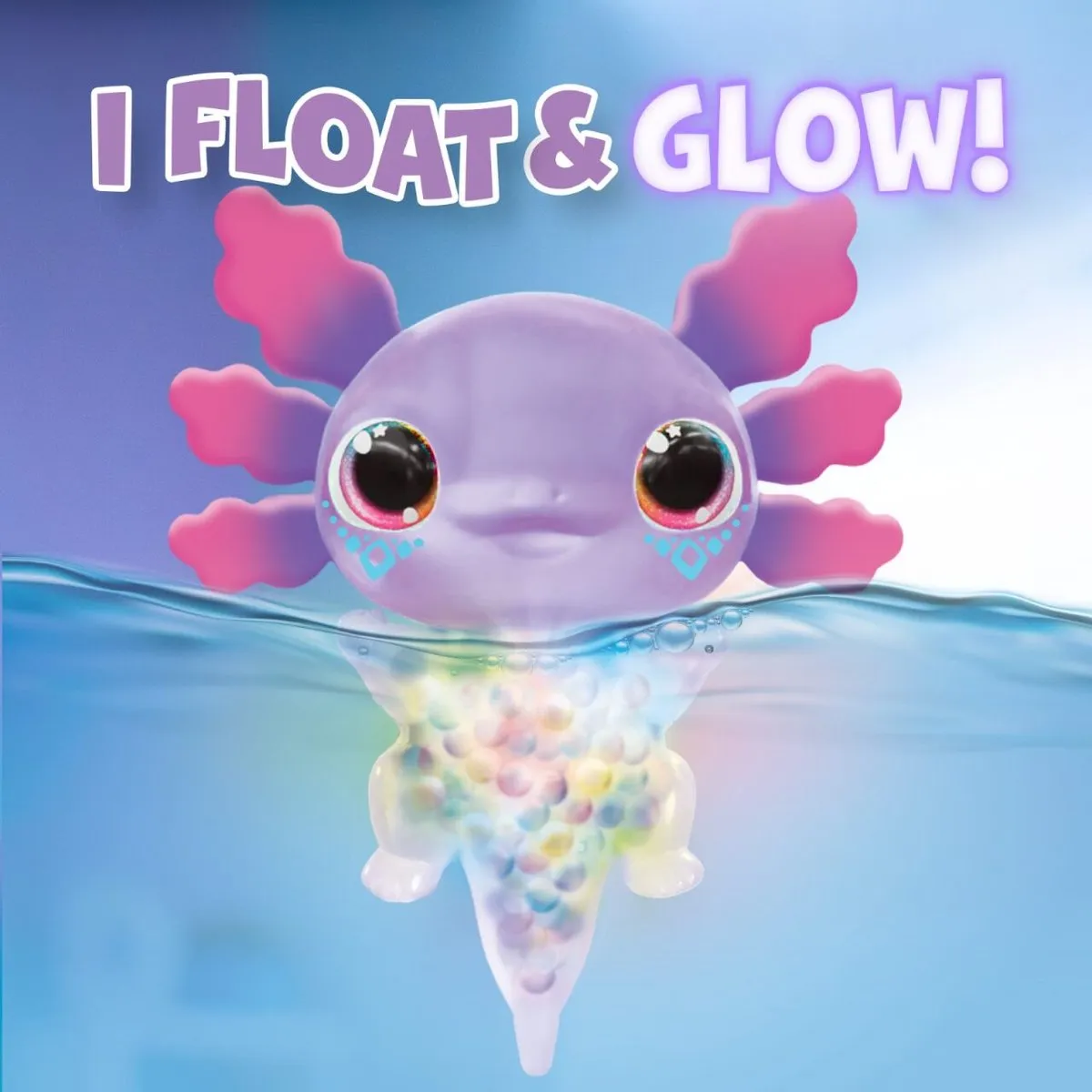 Goliath Animagic Let's Glo Axolotl Speelfiguur 930943 - Lichtgevend Aquarium - afbeelding 6 van 6