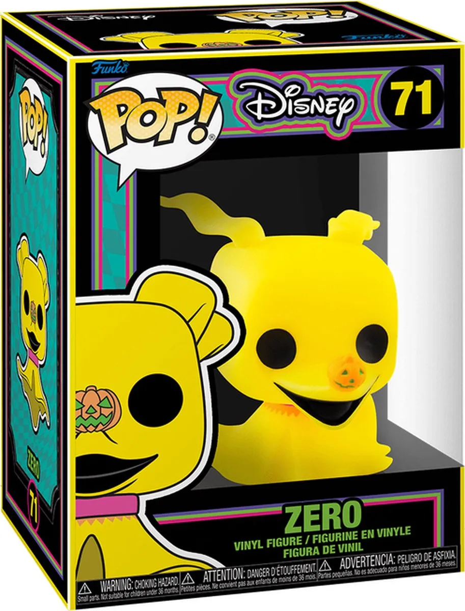 Funko Pop! Disney The Nightmare Before Christmas Zero - Veelkleurig - afbeelding 6 van 6