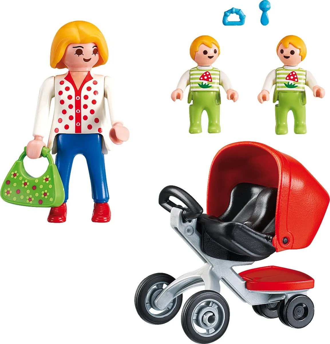 Playmobil City Life Tweeling Kinderwagen 5573 - Multicolor