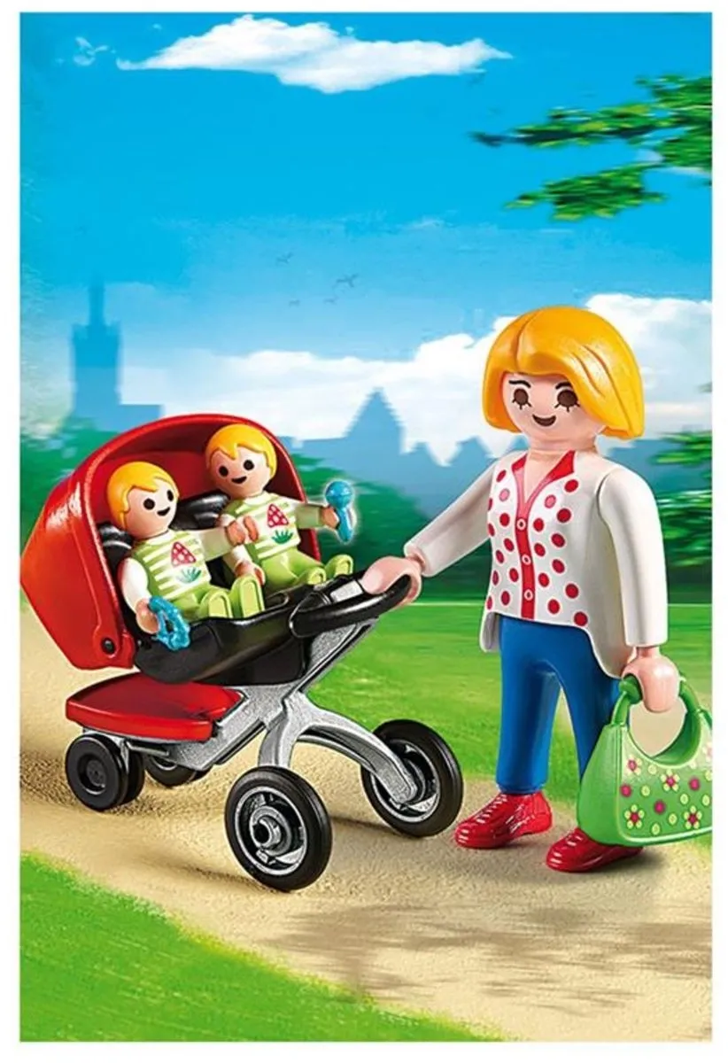 Playmobil City Life Tweeling Kinderwagen 5573 - Multicolor