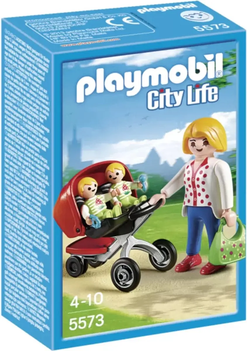 Playmobil City Life Tweeling Kinderwagen 5573 - Multicolor