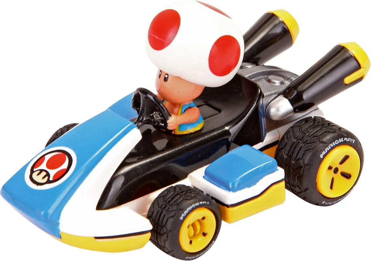 Carrera Mario Kart Toad Pull Back Auto 1:43