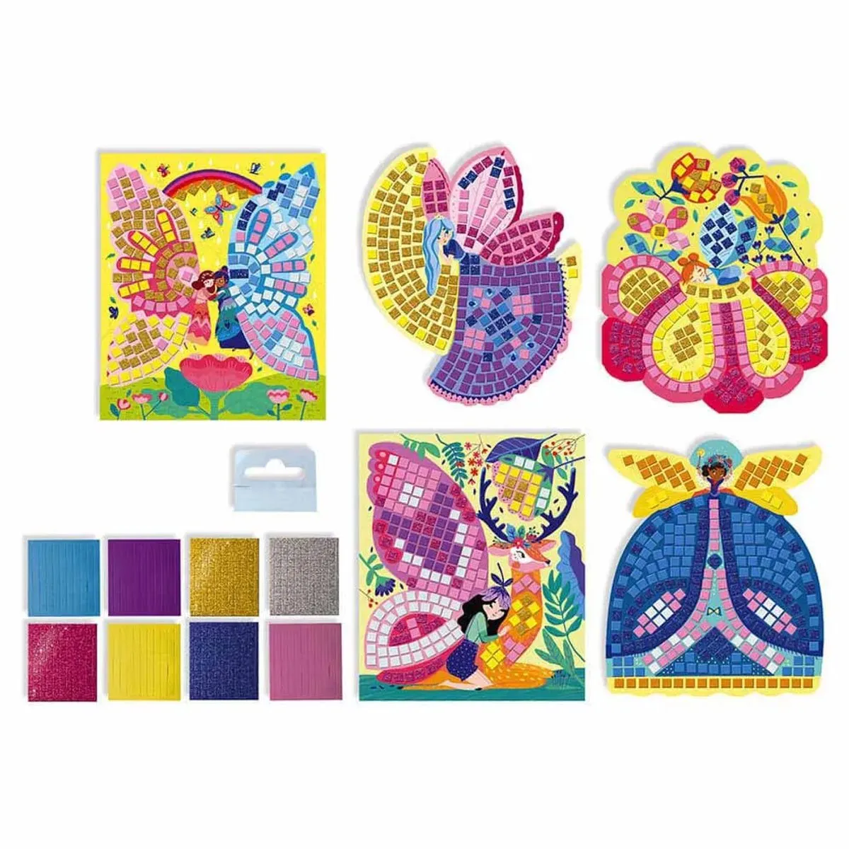 Janod Mozaïek Sprookjes Knutselset - 1100 Stuks - Multi