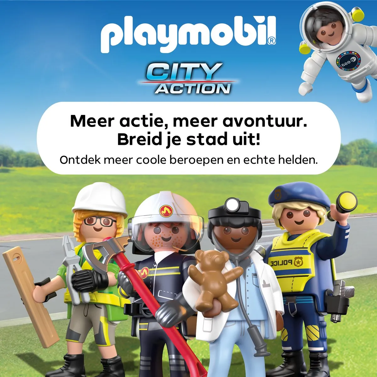 Playmobil City Action Politie Motorachtervolging 72079 - Multicolor