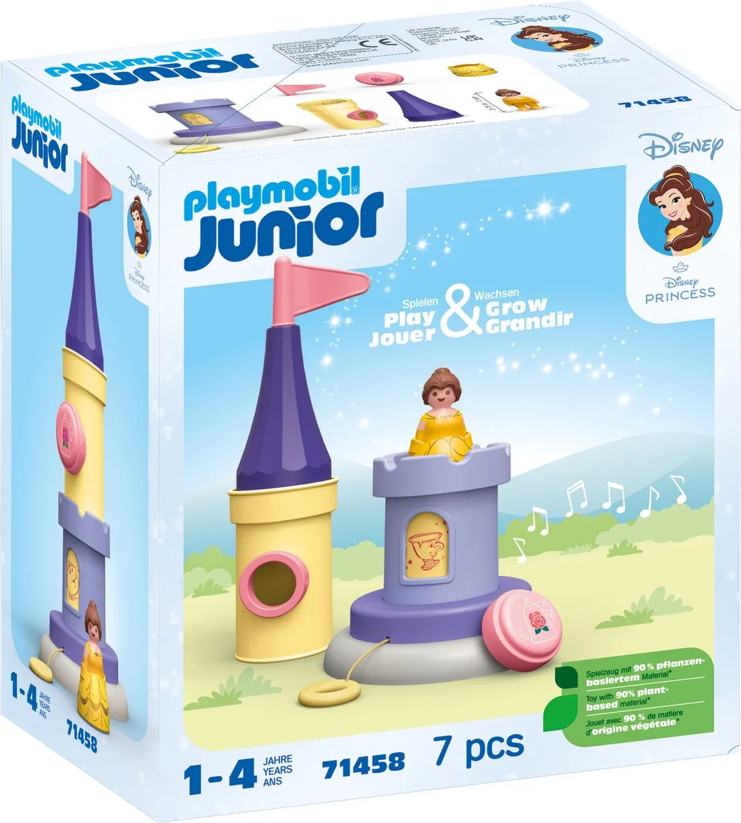 Playmobil Junior Disney Belle Speeltoren met Melodie 71458 - Multicolor - afbeelding 6 van 6