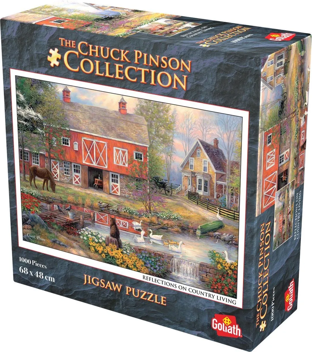 Goliath Chuck Pinson Reflections on Country Living Puzzel - 1000 Stuks - Multicolor
