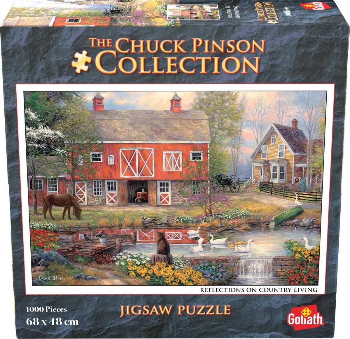 Goliath Chuck Pinson Reflections on Country Living Puzzel - 1000 Stuks - Multicolor