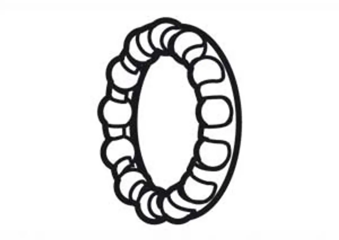 Shimano Kogelring N8 naaf 3/16"x13 - Zilver