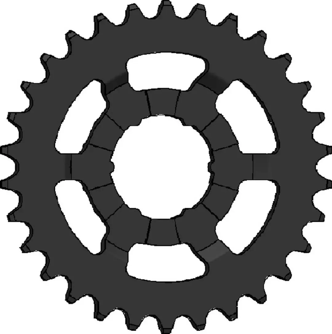 Shimano Tandwiel 1/2 x 3/32 30T Nexus 5E zwart