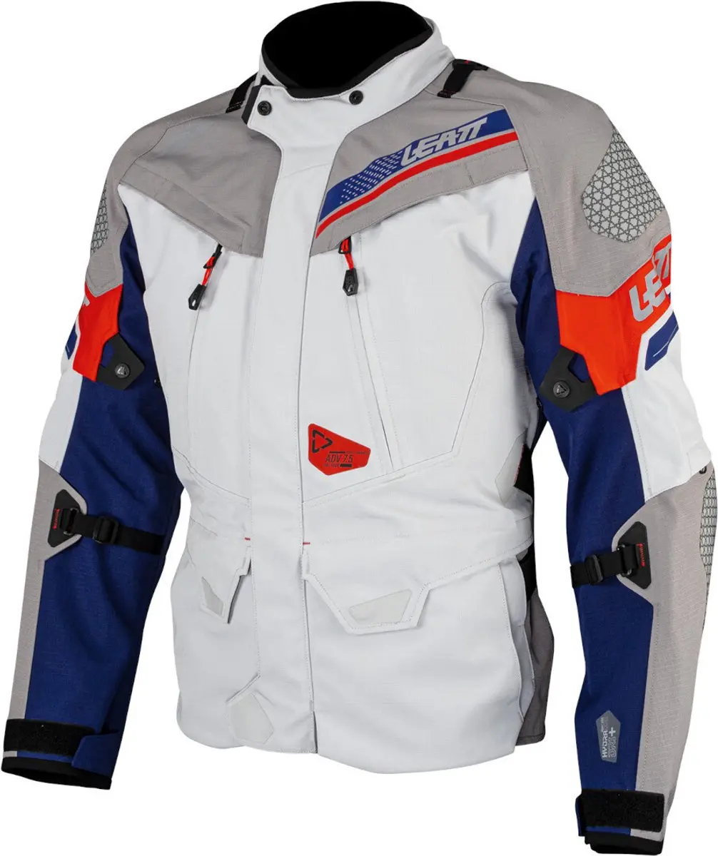 Leatt ADV DriTour 7.5 Waterdichte Textieljas - 3XL - Royal Grijs/Blauw/Rood